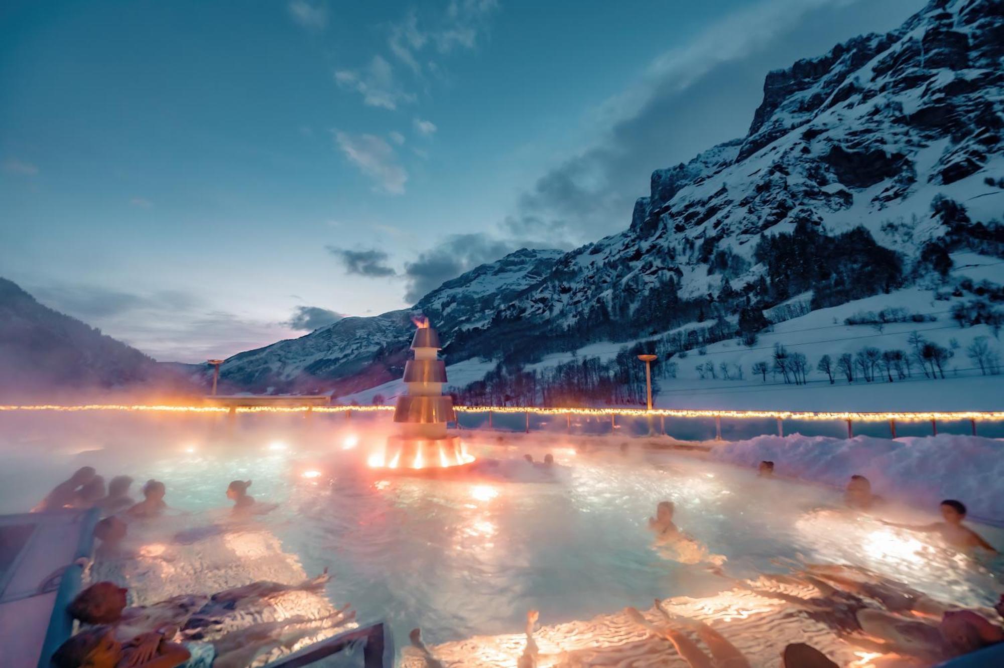 Hotel Alpenblick-Leukerbad-Therme Eksteriør billede